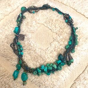 CUSTOM HANDMADE TURQUOISE CHOKER